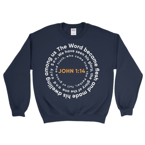 John 1:14 Gold Women Sweatshirt